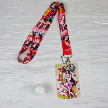 Anime Cartoon Credential Holder Keychains Neck Lanyard For Pass Card Anime Credit Card Holder Keychain Straps Wholesale