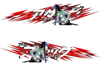 Japanese Car Painting Manga Decals Large Vehicle Graphics Sexy Anime Girl Car Stickers Manga Theme Side Car Stickers Anime Decal