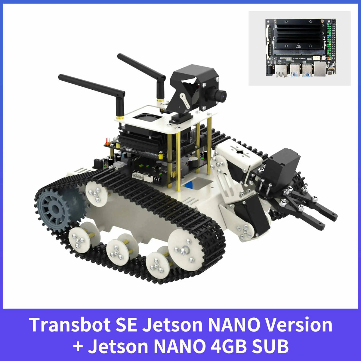 Transbot SE ROS Robot AI Vision Tank Car with 2DOF Camera PTZ Python Programing MoveIt simulation for Jetson NANO Raspberry Pi 5