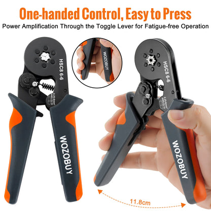 Crimper Cable Cutter Adjustable Automatic Wire Stripper Multifunctional Stripping Crimping Pliers Terminal Hand Tool