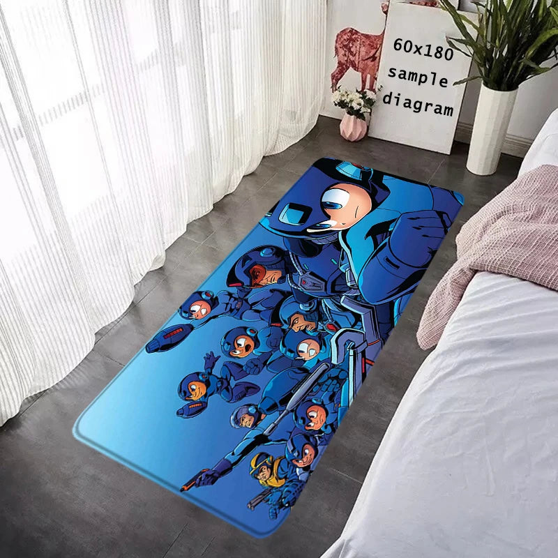 Interior Floor Mat Doormat Mega Man X8 Rockman Non-slip Foot Rug for Entryway Kitchen Carpet Bedroom Bedside Mats Home Decor