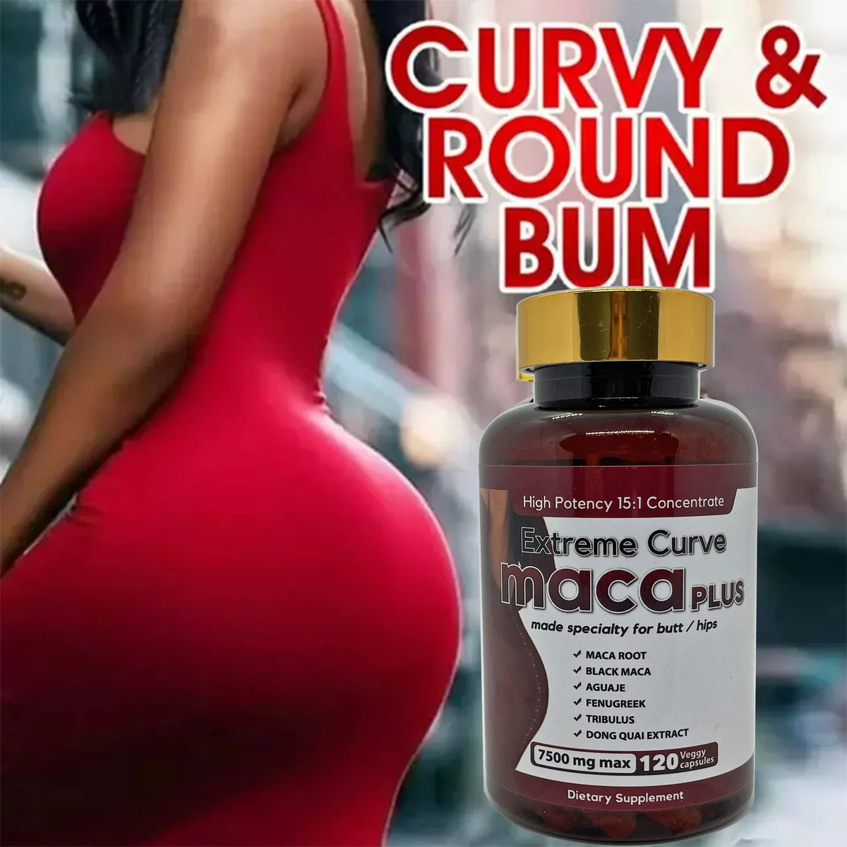 120 pills Hip lifting capsule Ultimate Maca Buttock Butt Enhancement Pills Shaping buttocks compact health food