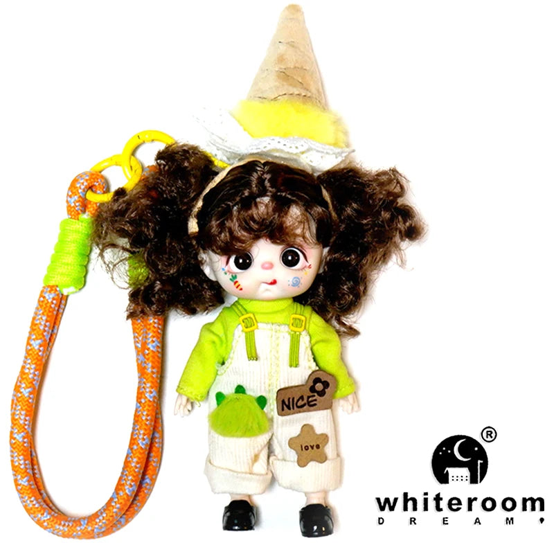 Mini Doll Dolls for girls Labbu doll pocket blyth Boy girl Doll Barbi cry Baby Rainbow Ball jointed doll Mobile phone Decoration