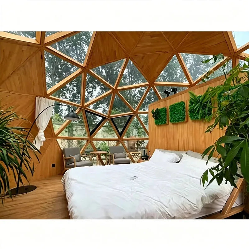 Bubble Dome House Geodesic Glamping Tent for Airbnb Resort Stargazing Outdoor Camping Customizable