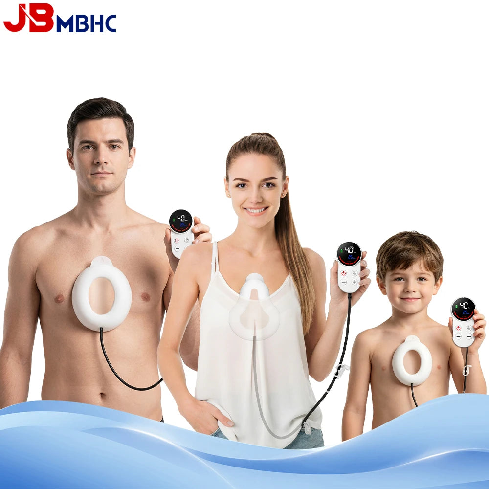 Pectus Excavatum Vacuum Bell with Automatic Pump Pectus Excavatum Orthosis Brace for Sunken Chest Thoracic Depression Support