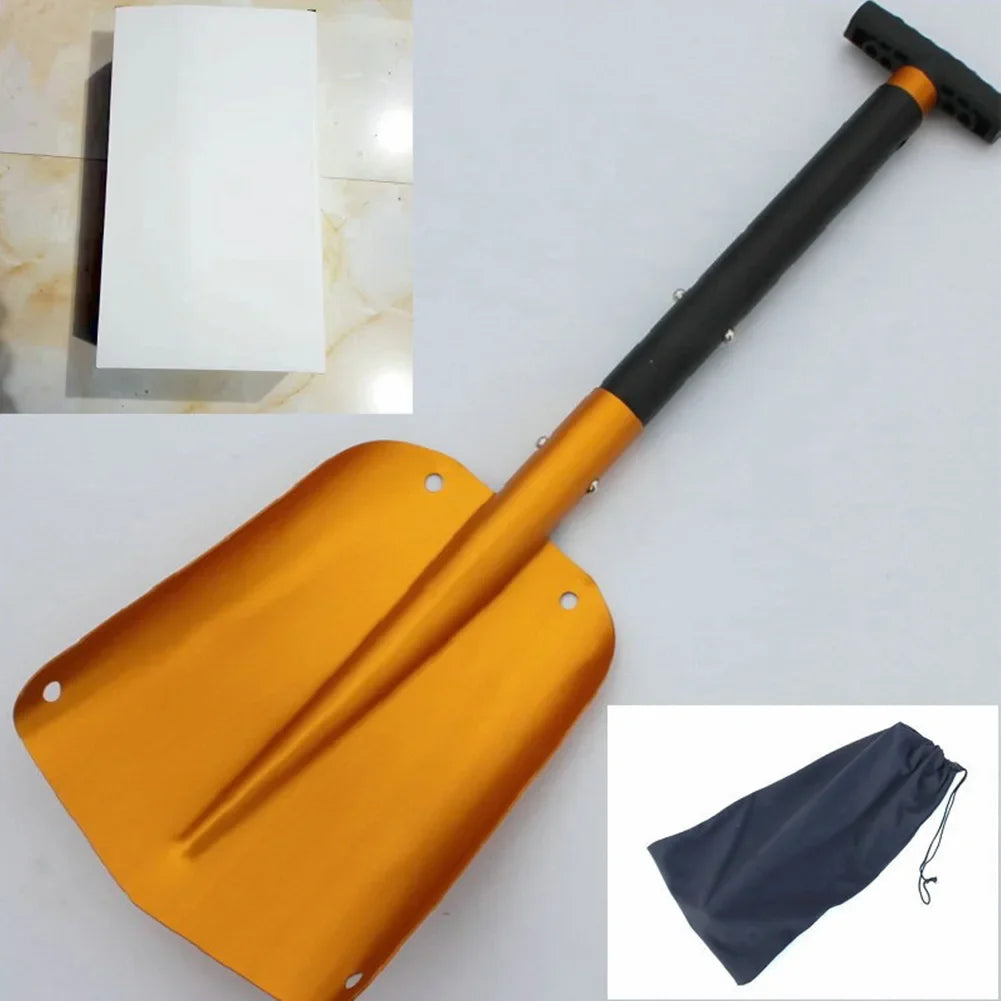 Retractable Outdoor Snow Shovel Aluminum alloy Ice Shovel Winter Snow Remover Tool Camping Garden Folding Shovel Survival Tools