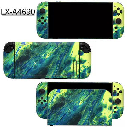 Colorful Sticker Skin for Nintendo Switch 2 NS Console Dock Charger Stand Holder Joy-con Controller Vinyl