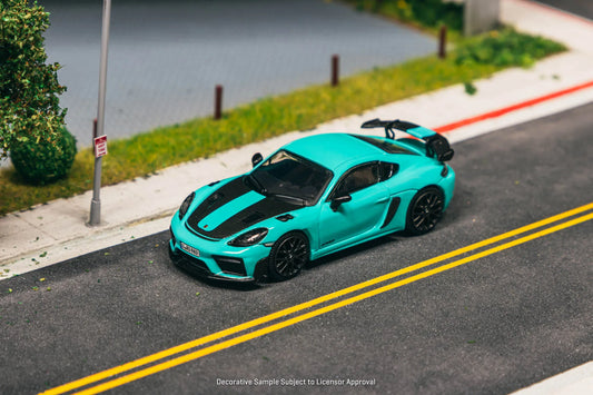 **Pre-order**Tarmac Works TW 1:64 Cayman GT4RS Mint Green Diecast Model Car