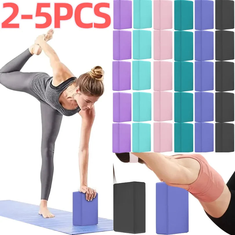 EVA Yoga Block Solid Color Yoga Balance Bricks Moisture-Proof High Density Yoga Blocks Body Shaping Yoga Blocks for Yoga Pilates