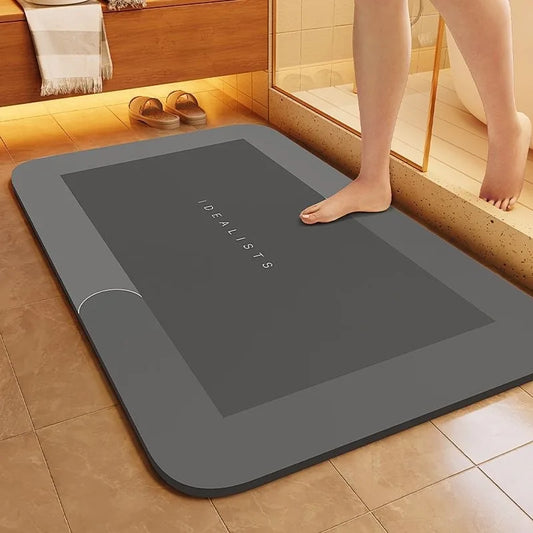 Diatomite Super Absorbent Bathroom Floor Mat Anti Slip Foot Carpet Quick-drying Shower Toilet Rug Doormat Washable Home Decor1PC