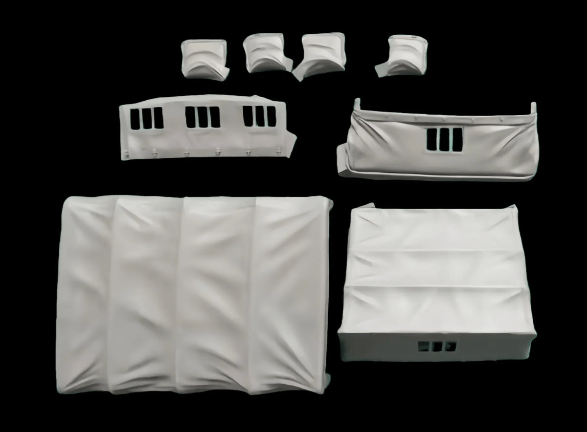 1/35 Casting Resin Model Assembly Kit, GK, Resin Trailer Canopy Set, Unpainted, Requires Assembly (Vehicle Not Included)