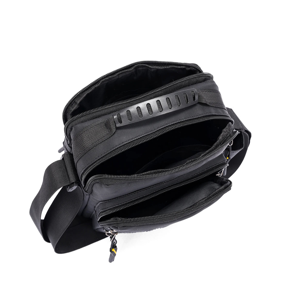 Crossbody Bag Men Nylon Large Capacity Multi Layer Waterproof Shoulder Bag for Business Leisure Work Travel Daily Commute