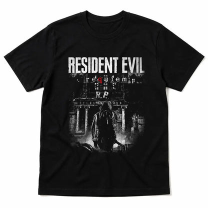 RE Requiem Residents Evils Men Retro T Shirt 100% Cotton Clothing Fun Short Sleeve Tee Gift T-Shirts