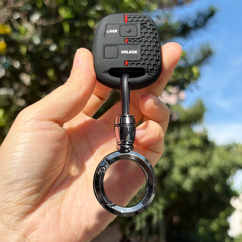 Keychain Fob Case For Toyota Avensis T25 Yaris Previa Camry 30 Corolla 9 Land Cruiser For Lexus RX300 Is200 Tlc100 Cover Caps