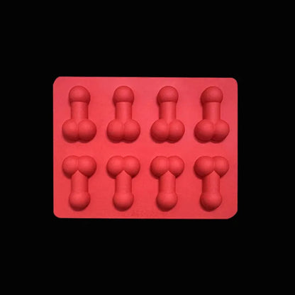 Creative Silicone Ice Mold 8 Grid Ice Cube Tray for Whiskey Cocktail Novelty Food Grade Flexible with Lid Kitchen Tool