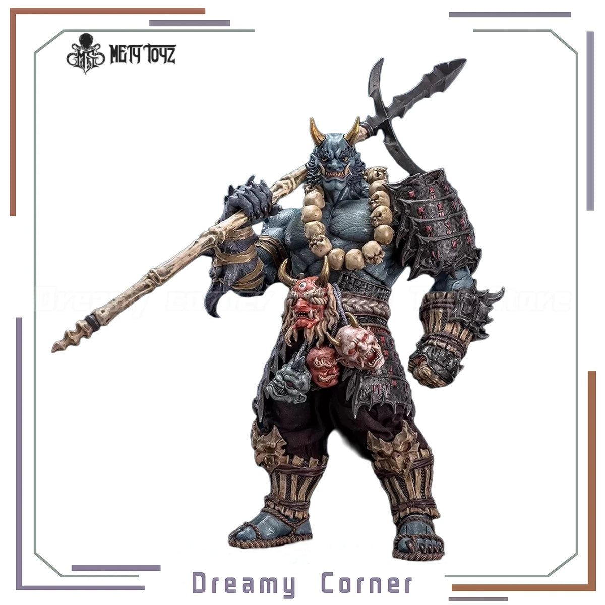 【In Stock】Original Mety Toyz Demon Slayer Shura Takigawa Oni Samurai 1/10 Action Figure Toy Model Collection