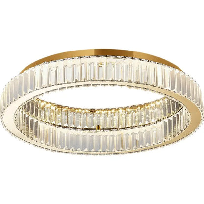Crystal modern simple circular home ceiling light Italian style light luxury living room study bedroom home decoration lighting