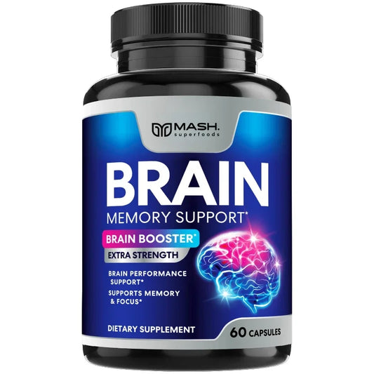 Brain Supplement-Promotes Brain Health, Enhances Focus, Memory and Mental, IQ, Improves Thinking Skills
