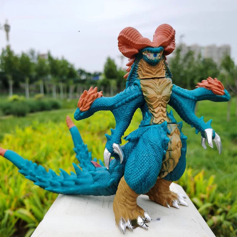 2022 New Anime Ultraman Monster Godzilla large Giga Khimaira Soft Glue DX King Galactron Action Figure Toy  Gifts