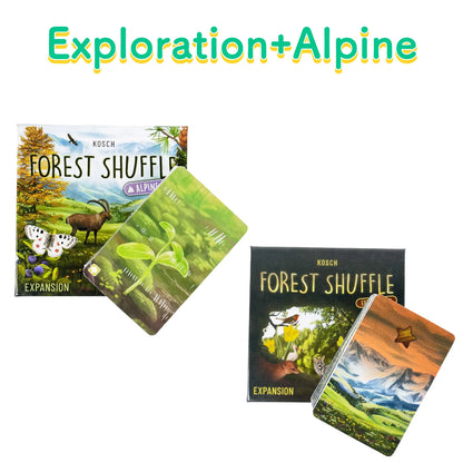 Classic Strategy Board Game:Forest Shuff Base Game、Expansion Board Game, Forest Art Style, Family Party Fun Adult Gift