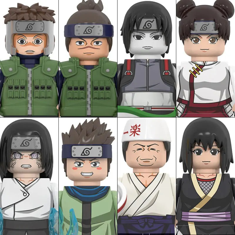 WM6152 Naruto Building Blocks Ootutuki Momoshiki Mitsuki Gaara Namikaze Minato Tobirama Action Figure Accessories For Kids