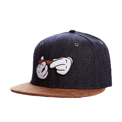 FINDPRO A-Dam Cap Golden Letters Flower Snapback Adjustable Sun Baseball Hat for Men Women Adult Outdoor Casual