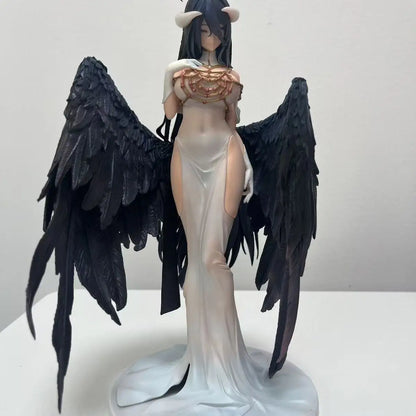 28cm Yarlebeke Undying King Anime Figure Elegant White Skirt Black Wing Character Model PVC Statue Collectible Display Piece