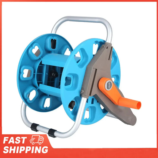 G1/2 Garden Water Hose Rack Gardening Waterpipe Cart Storage Car Washer Tool for 30m Hose