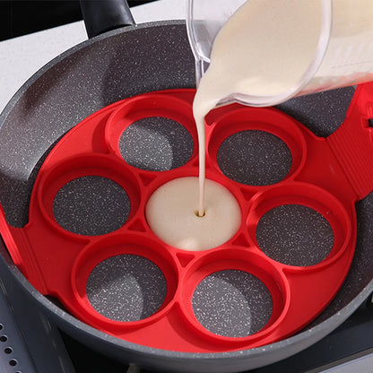 Silicone Egg Pancake Ring Nonstick Pancake Maker Mold Silicone Egg Cooker fried Shaper Omelet Moulds Kitchen Baking Accessories