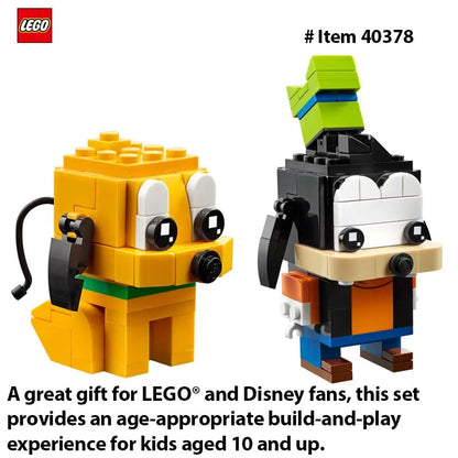 LEGO 40378 Goofy & Pluto, Collectors of LEGO® BrickHead will love Goofy & Pluto , featuring 2 classic Disney characters 214 PCS