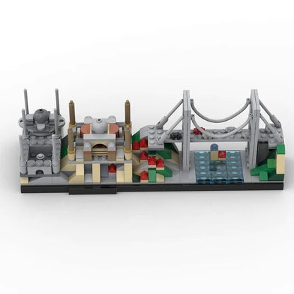 2024 New Hot City Movie Skyline Bricks Pisa Rome Rotterdam Cambridge Education Architecture Building Blocks Fans Birthday Toys