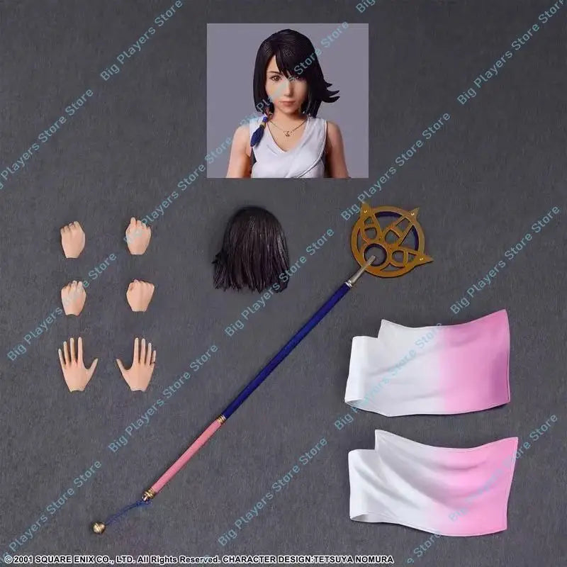 In Stock Play Arts Kai Yuna 2.0 & Tifa Final Fantasy X Action Figures