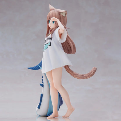 Anime Figure My Girl Kinako Figurine Standing Posture Dress Up a Cat Action Figure Cat Toy Model Collection Desk Ornament Gift
