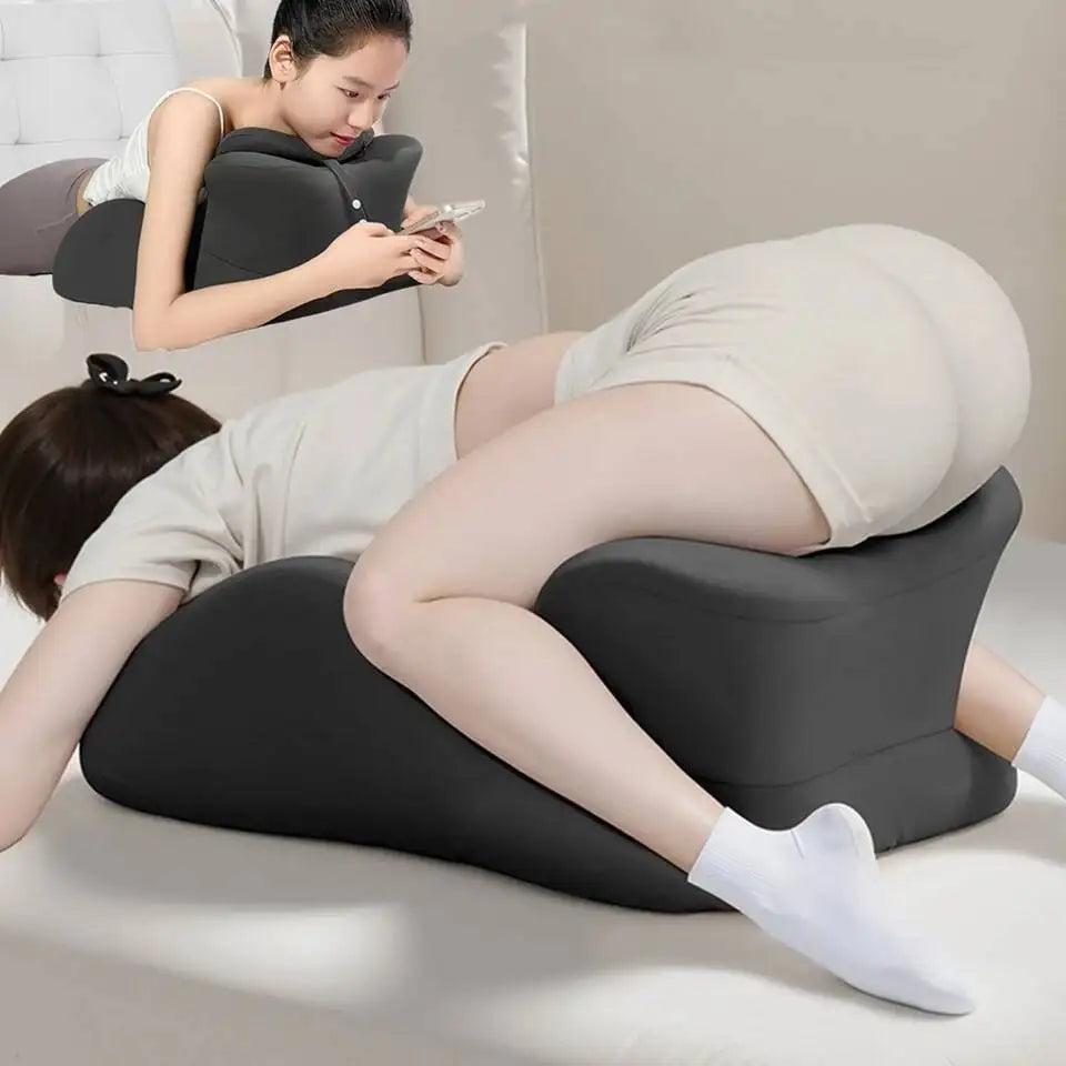 Couples Butt Cushion Adults Sitting Lying Bed Waist Cushion Memory Foam Office Chair Washable Backrest & Lumbar Support