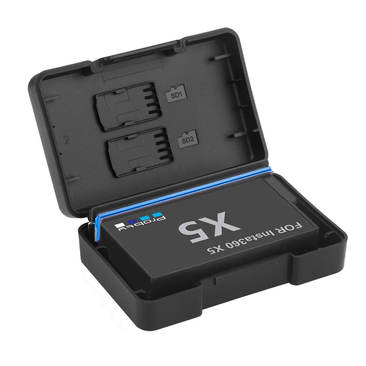 For Insta360 X5 Battery 2850mAh And LCD Dual ChannelFast Charger Hub Power Accessories For Insta 360 ONE X 5 Action Camera