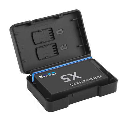 For Insta360 X5 Battery 2850mAh And LCD Dual ChannelFast Charger Hub Power Accessories For Insta 360 ONE X 5 Action Camera