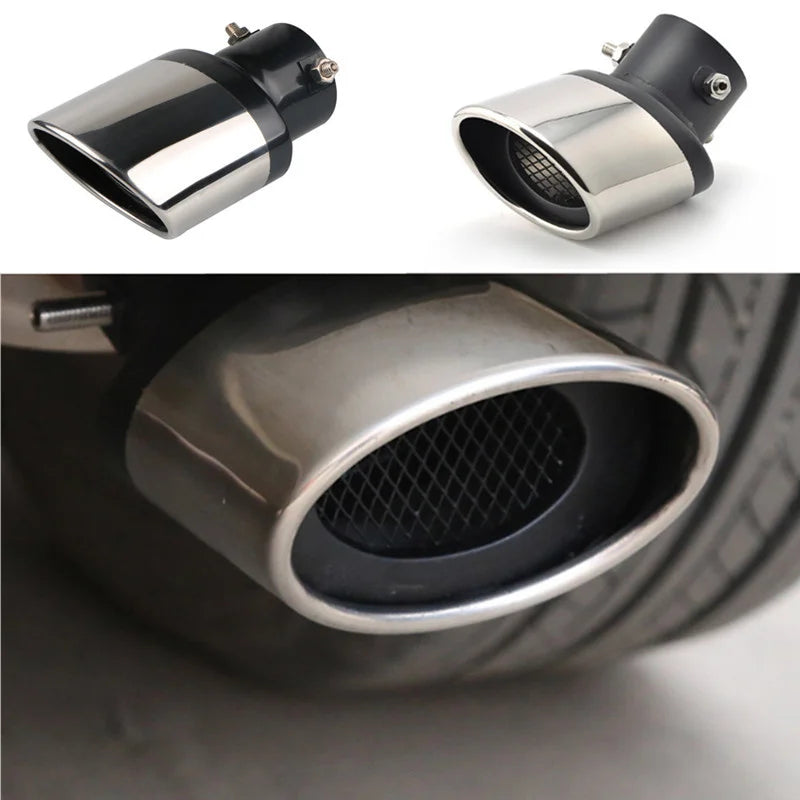 Stainless Steel Car Exhaust Muffler Tip Pipes Covers For Peugeot RCZ 206 207 208 301 307 308 406 407 408 508 2008 3008-6008