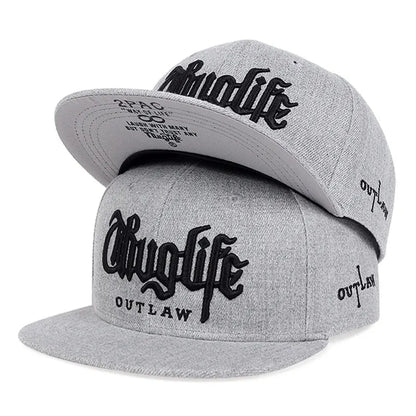 2025 Fashion Fastball CAP Thuglife Embroidery Hiphop Baseball Cap Snapback Hat Adult Outdoor Casual Sun Casual Bone Dropshipping
