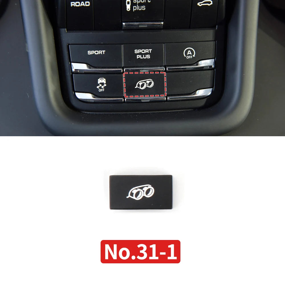 Car Center Console Multi Functional Sport Mode Start Stop Button Vehicle Stability Lane Keeping E-Power for Porsche Cayenne