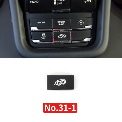 Car Center Console Multi Functional Sport Mode Start Stop Button Vehicle Stability Lane Keeping E-Power for Porsche Cayenne