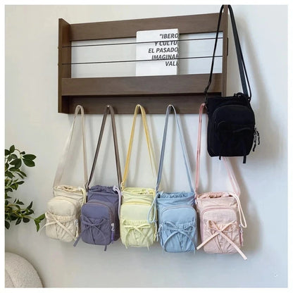 New Lightweight Crossbody Phone Bag for Women Outdoor Sports Cycling Bag Water Bottle Holder Travel Bag  Knot Design