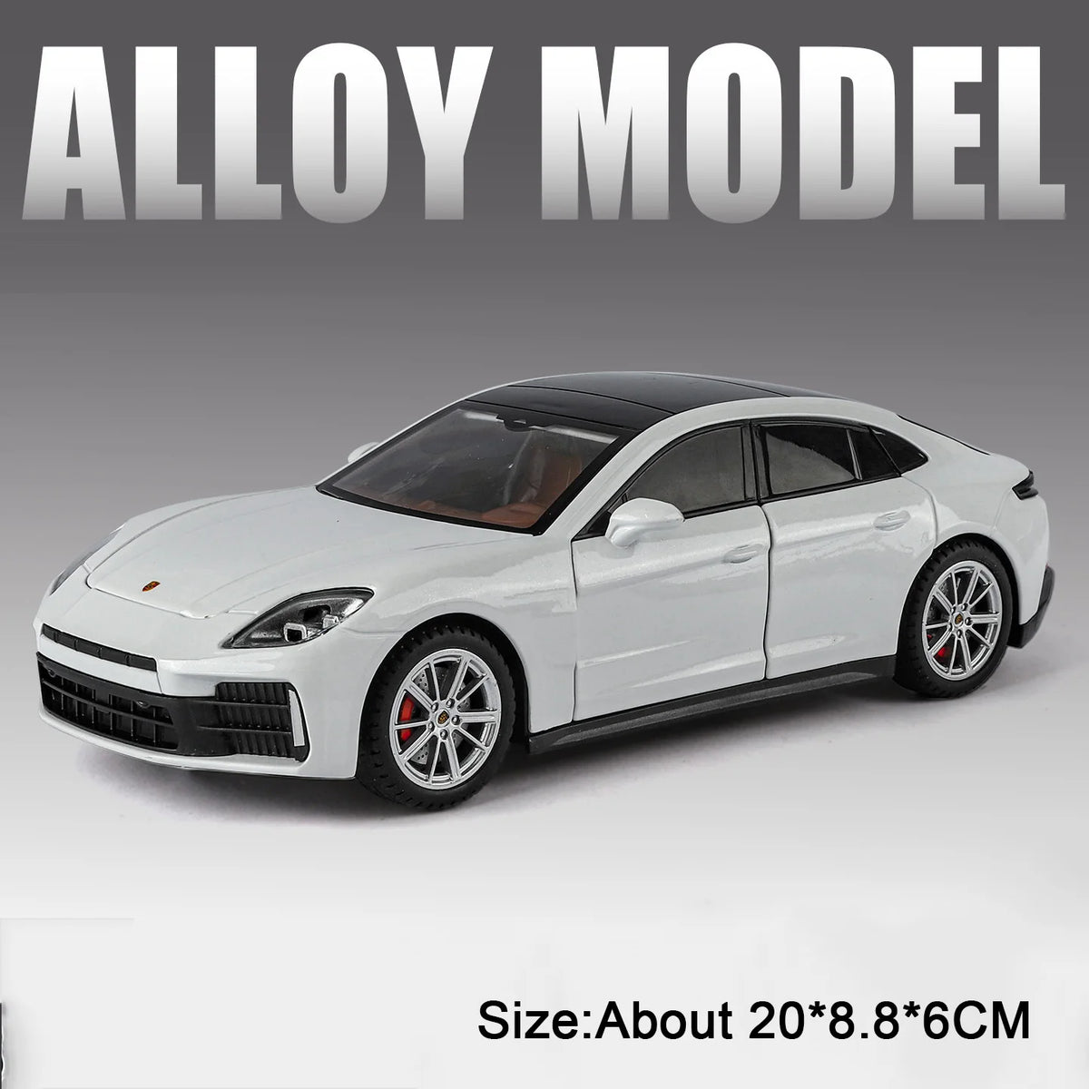 1:24 Panamera Cayenne Alloy Model Diecast Car Miniature Toys Doors Opened Sound Light Pull Back Sports Cars Kids Christmas Gifts