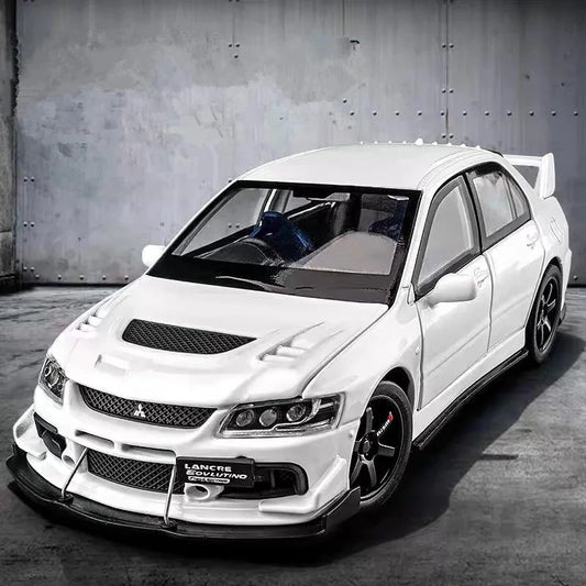 1:32 Lancer Evolution EVO IX 9 Sports Car Alloy Model Diecasts Metal Racing Vehicles Model Sound Light Toy Gifts