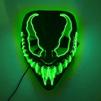 Horror Halloween GlowMasks Led Luminous Scream Venom Mask Carnival Masquerade Party Cosplay Scorpion Mask New