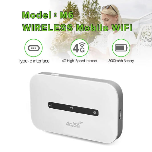4G 5G LTE Pocket MiFi Router 150Mbps High Speed Portable Mobile WiFi Hotspot 3000mAh Wireless Modem Router with SIM Card Slot