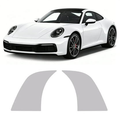 For Porsche 911 2020-2025 Car Rear Door Protective Film Transparent TPU Protective Film Corner Scratch-Resistant Film