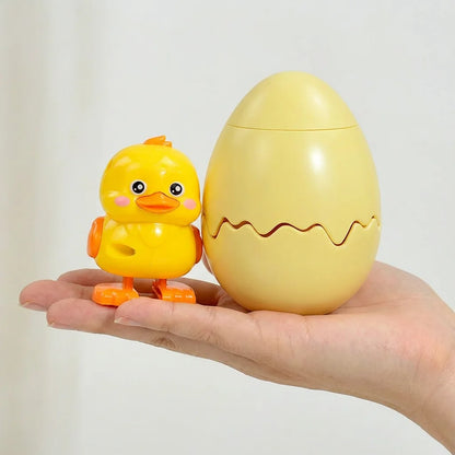 Cute little animal bouncing egg toy, funny wind-up jumping chick toy, wind-up control, cute design, suitable for children, stres
