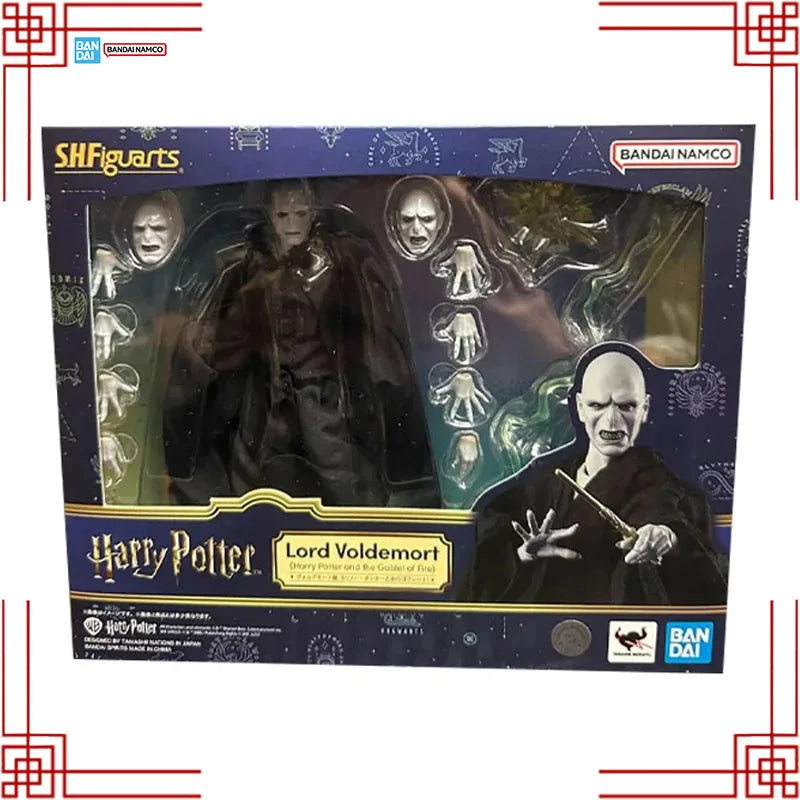 Bandai S.H.Figuarts Harry Potter The Goblet of Fire Model Kit Genuine SHF Harry Potter Lord Voldemort Moive Action Figure Toys