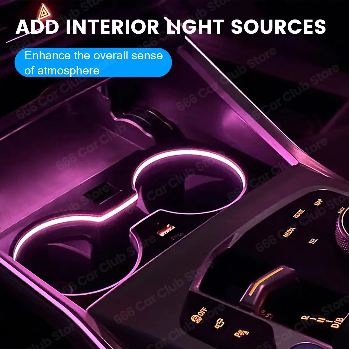 New 11 Color LED Cup Holder Light for BMW 2/3/4 Series I3 I4 G20 G23 G26 G80 G82 G42 M240i Car Interior Ambient Lighting Accesso