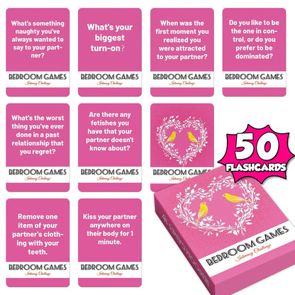 50Pcs Couple Interactive Game Cards Couple Night Dating Games Adult Flirty Truth Or Dare Cards For Husband Wife Party Fun